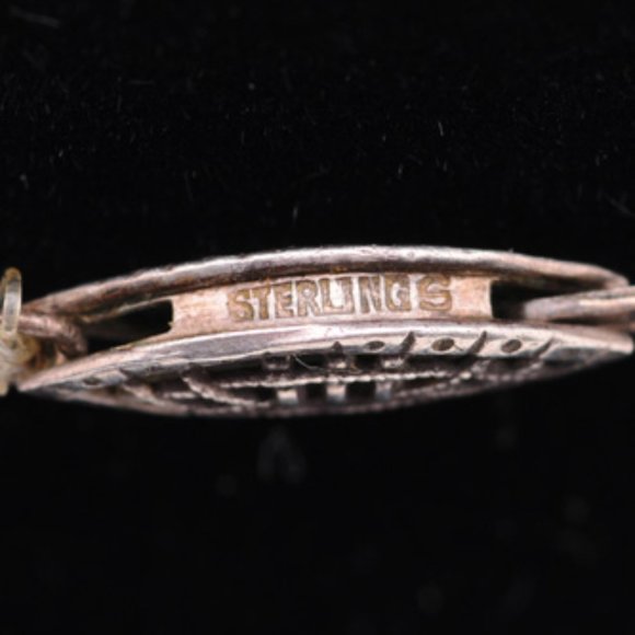 Vintage Smoky White and Gold Glass Crystal Bead Necklace from the 1940s - Picture 5 of 6